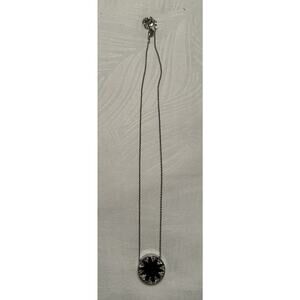 House of Harlow 1960 Women's Mini Pave Navy Blue Sunburst Necklace